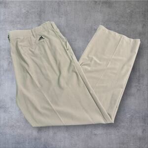 Adidas Men's Size 38x32 Khaki Chino Straight Leg Stretch Performance Golf Pants